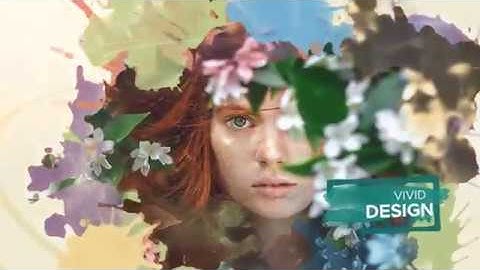 Watercolor Parallax Slideshow - After Effects Template