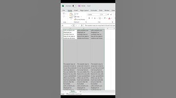 Multiple Lines in Single Cell | Wrap Text in Ms-Excel #shorts