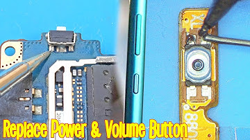 How to replace Android Mobile phone side power button on off switch & volume  buttons Tutorial 20