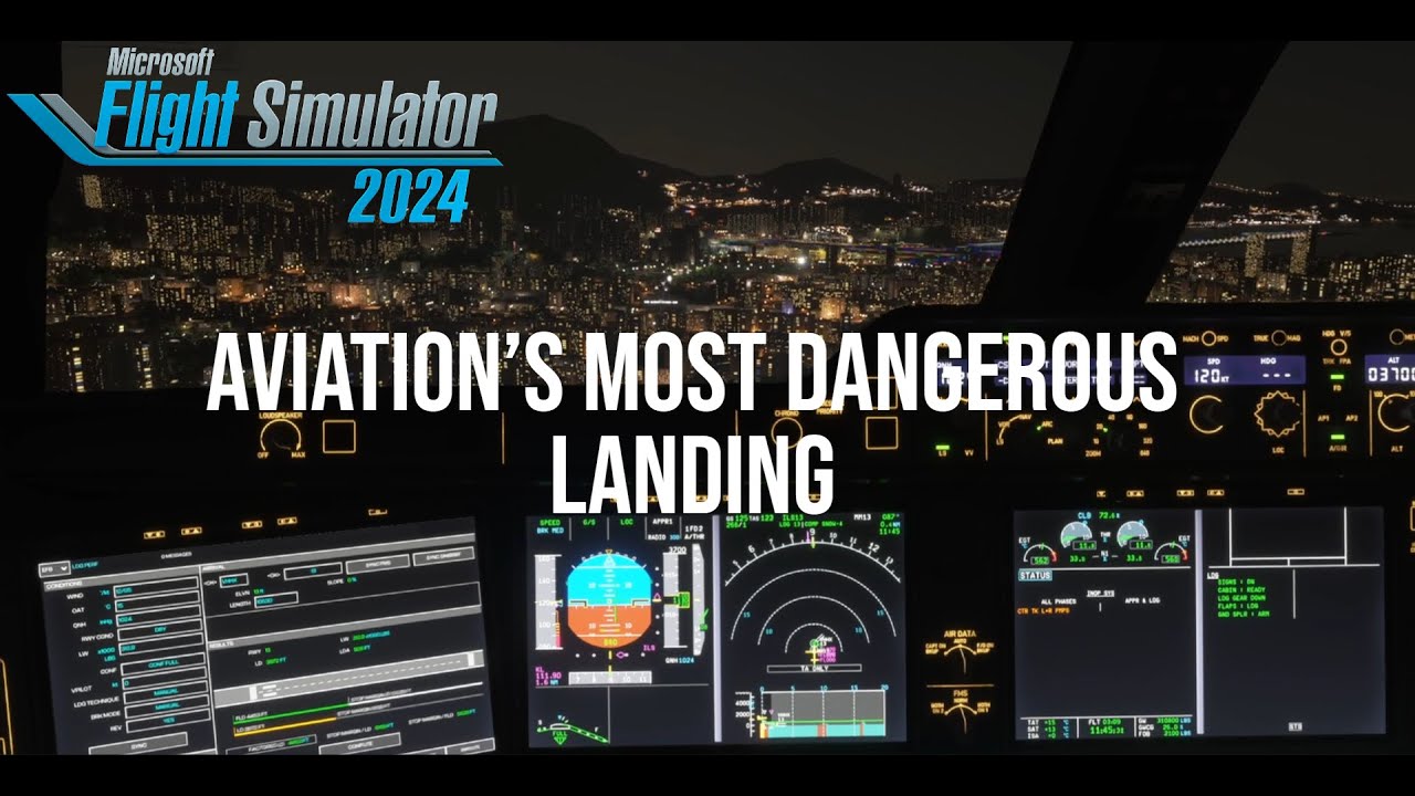 Singapore – Hong Kong | Most Dangerous Approach in the World? | Singapore Airlines A350 MSFS 2024