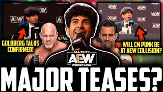 AEW Goldberg TALKS REVEALED! | Tony Khan NO COMMENT On CM Punk AEW Collision RUMOURS | MJF WWE TEASE