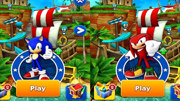 Sonic Dash SONIC VS KNUCKLES Android Gameplay #4
