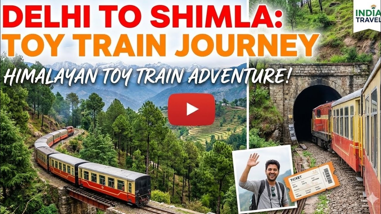Delhi to shimla toy train Journey ️ 🚆 | kalka to shimla toy train today ...
