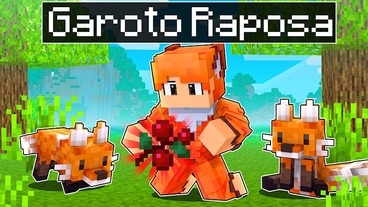 JOGANDO como um GAROTO RAPOSA no Minecraft