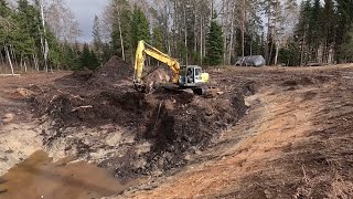 I Found Explosives and Excavator is Broken- Pond Digging - My Homestead Ep.3