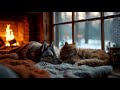 🔴 LIVE | 432Hz Tibetan Flute – Cozy Fireplace & Winter Night Ambience (Deep Sleep & Relaxation)