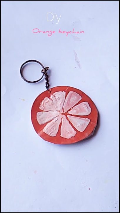 diy orange keychain #diy #shorts #craft #pinterest