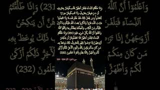 سورة البقرة الآية 230 - 232