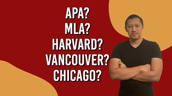 Daftar pustaka menggunakan APA Style maksudnya?