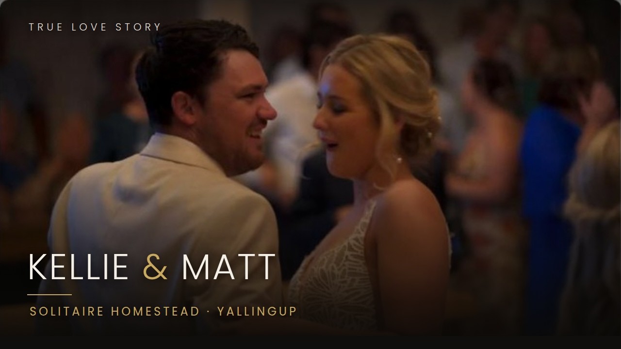 Kellie & Matt wedding film still