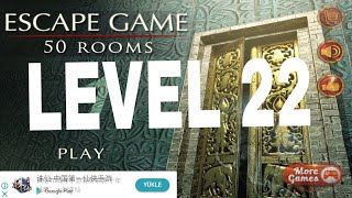 Escape Game - 50 Rooms 1 - Level 22- Escape do quarto - Fase 22