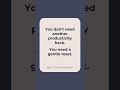 You don’t need another productivity tip. You need a gentler way to reset your work.