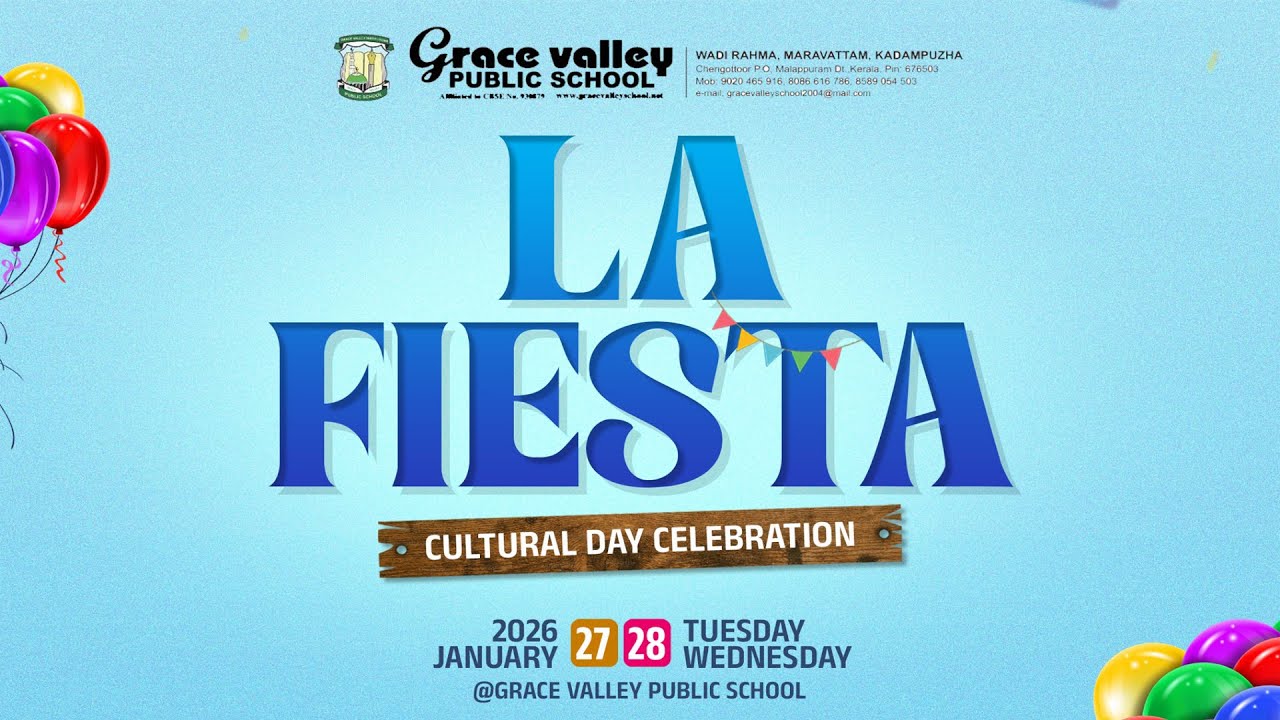 LIVE - LA FIESTA KidsFest 25-26 | CULTURAL DAY CELEBRATION | Grace valley Public School | 27/01/2026