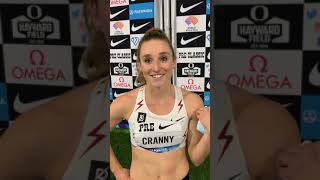 Elise Cranny Prefontaine Classic post race