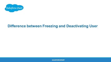 Difference between Freezing and Deactivating User in salesforce