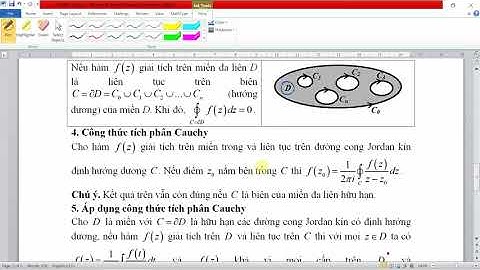 Bài tập có ví dụ hàm số biến số phức