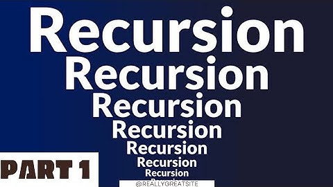 RECURSION in java part 1 | ISC Computer science