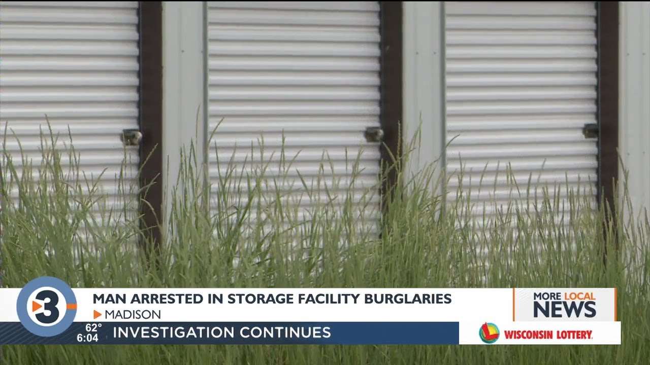 Man arrested in string of burglaries at Madison storage facility ...