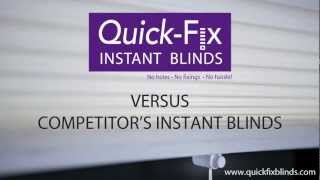 Quick-fix Temporary Blinds Comparison With Competitor Blinds