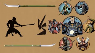Shadow Fight 2 || Wasp's Naginata vs ALL BOSSES 「iOS/Android Gameplay」