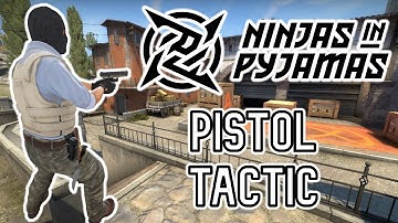 Ninjas In Pyjamas T Pistol A Fake Mid to B Strategy (CS:GO Tactic)