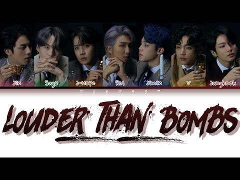 BTS (방탄 소년단) - BOMBALARDAN DAHA YÜKSEK SESLE - (Renk Kodlu Şarkı Sözleri Eng / Rom / Han)