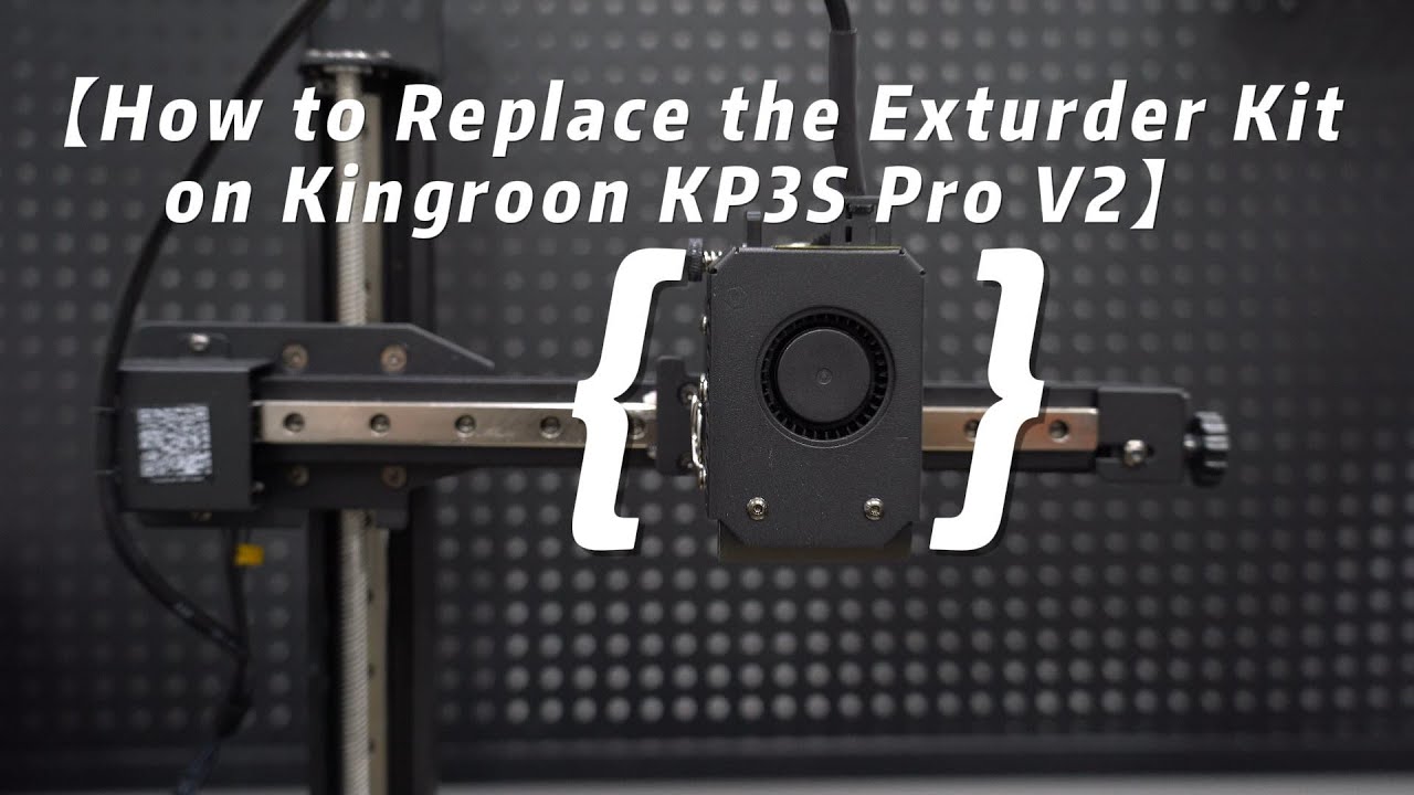 Replacing the Extruder Kit on Kingroon KP3S Pro V2 3D printer - YouTube