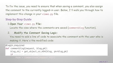 Resolving the NOT NULL Constraint Error in Django Comment Systems