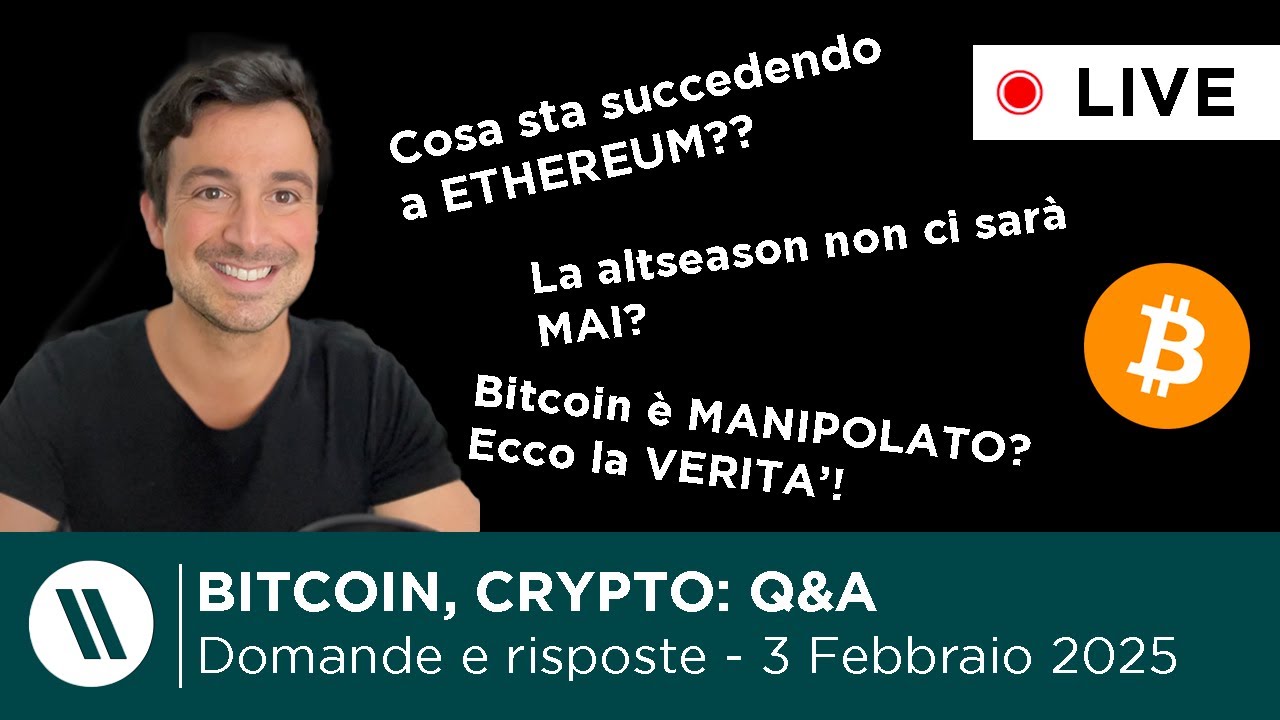 BITCOIN, CRYPTO: DOMANDE e RISPOSTE - Flash crash, crollo ETHEREUM, addio  ALTSEASON?, previsioni