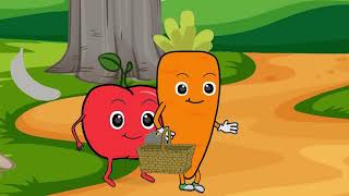 kids cartoons | Carrot Paints Fruits and Teaches Colors  Cartoons