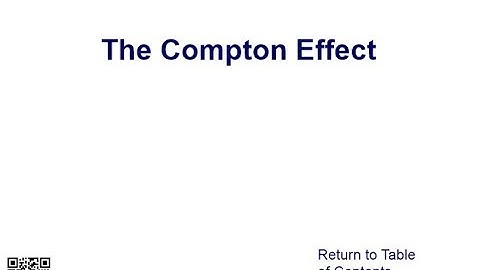 AP 2 Quantum Physics   Compton Effect