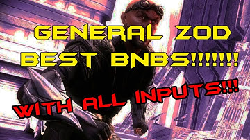 Injustice gods among us - "General Zod" BEST COMBO VIDEO "WITH ALL INPUTS!!"