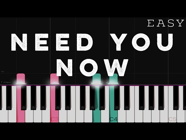 Spartito Need You Now - Lady Antebellum Per Pianoforte E Voce, 8 Pagine, Nuovo USA
