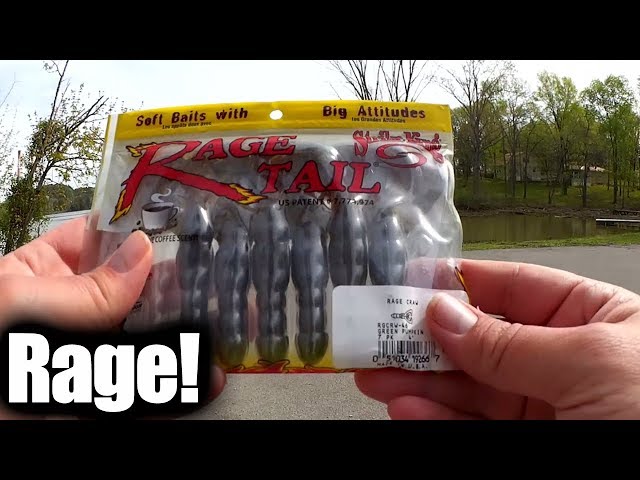 Bass Fishing with a Rage Craw - Finding Spring Bass From the Bank 