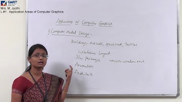 Computer Graphics: Lecture #1: Application Areas