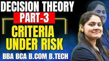 Most Important Concepts in Decision Theory EMV,EOL,EVPI for exams|BBA|BCA|B.COM|B.TECH|Dream Maths