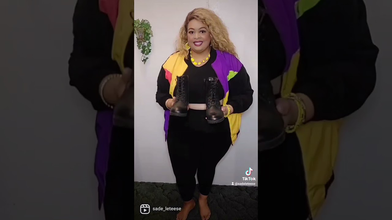 Plus Size Colorblock Thrifted Look