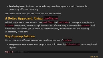 How to Sort and Render Arrays in React Hooks Efficiently