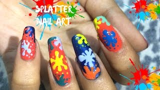 nails straw splatter nail without