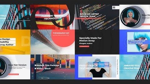 Typography Slides Premiere Pro Templates