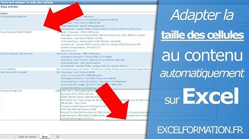 Comment ajouter l’autofit sur une plage de cellules (ajustement automatique de la taille) sur Excel