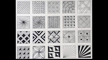 20 Zentangle Patterns | Doodle Patterns | Mandala Patterns | Basic Part 2