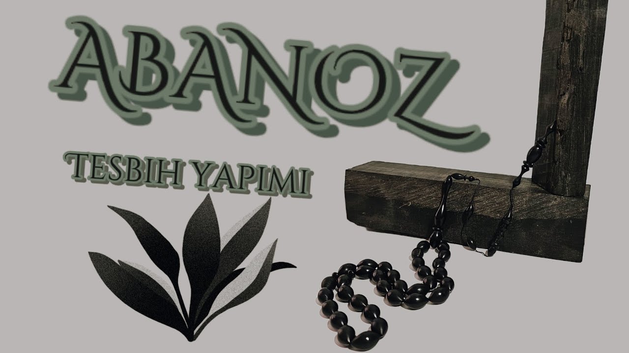Ahşabın karanlık tonu ABANOZ... [TESBİH YAPIMI]