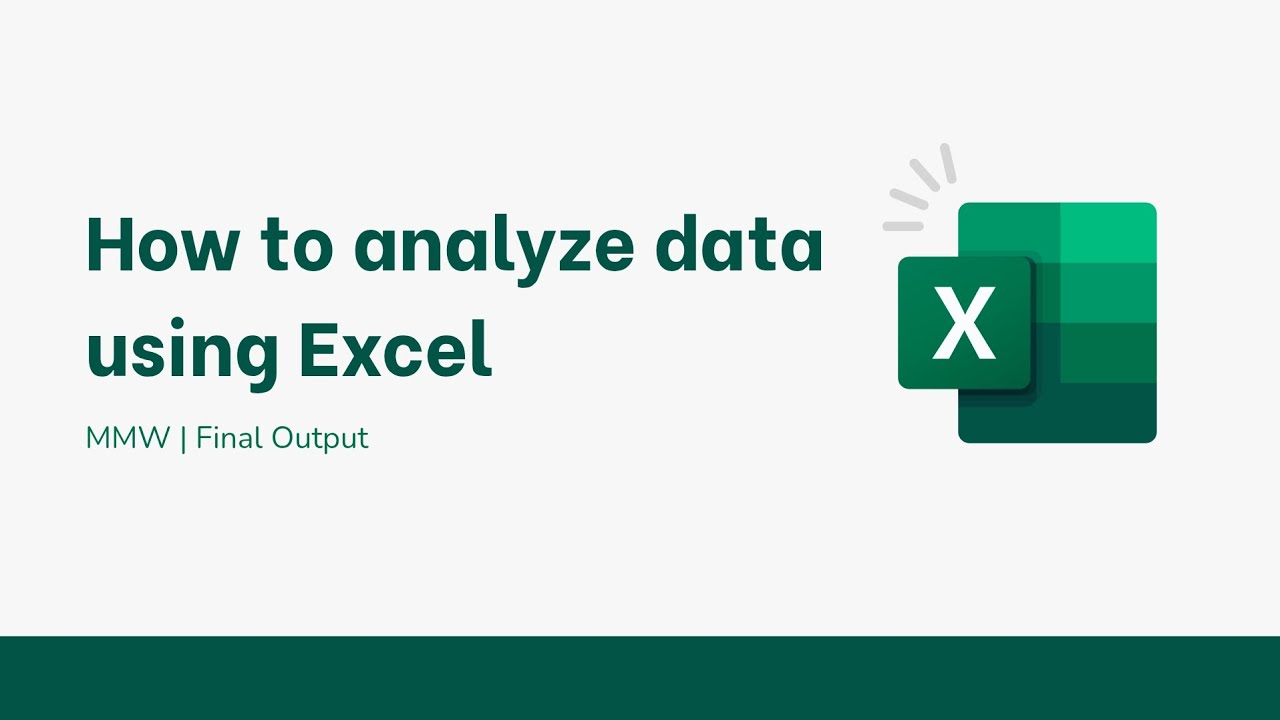 How to analyze data using Microsoft Excel’s Data Analysis tool - YouTube