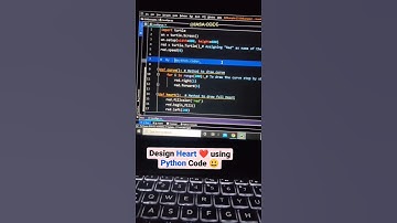 Design Heart emoji Using Python Code #python #programmer #coder #emojichallenge