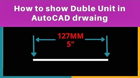 How to show both unit (MM & Inch) in AutoCAD Drawings || Chitrabi Infra ||How to Set Alternate Units
