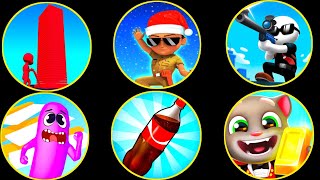 Stack Colors,Johnny Trigger, Talking Tom Gold Run,Push'em all,#6(Android Gameplay)