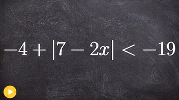 Solve and graph an absolute value inequality with no solution
