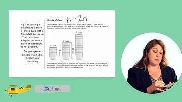 Math Performance Tasks - Stack of Cups, Question 4