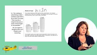 Math Performance Tasks - Stack of Cups, Question 4